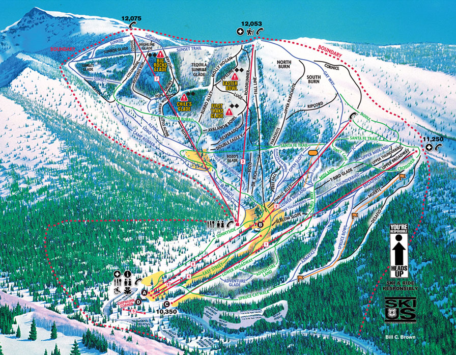 Ski Santa Fe Trail Map