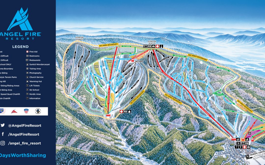 Angel Fire Ski Resort Trail Map New Mexico