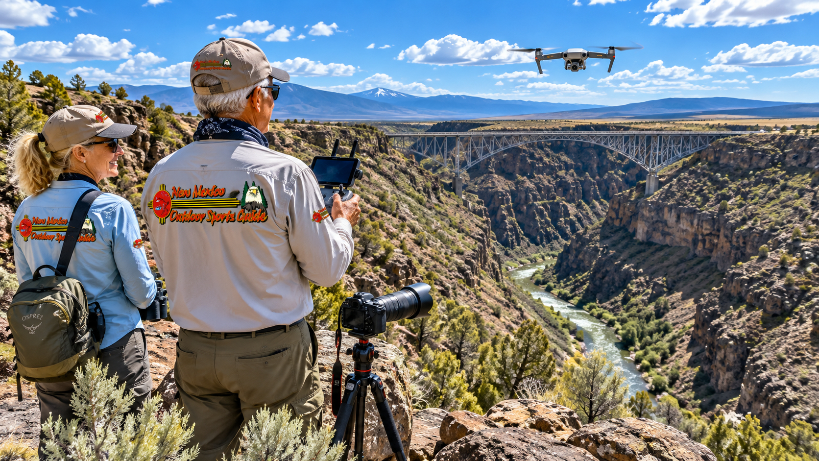 New Mexico Outdoors 3 Rio Grande Gorge Taos Drone Flying