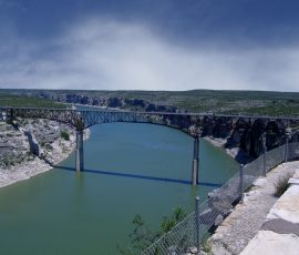 Pecos River at the High Bridge - upstream view